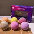 thumbnail image 2 of Bath Bomb Gift Set, Handmade Bath Set, Bath Additive, Wellness, Relaxation, 6 Bath Balls, 2 of 4