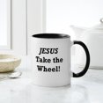 thumbnail image 4 of CafePress - Jesus Take The Wheel Mug - 11 oz Ceramic Mug - Novelty Coffee Tea Cup, 4 of 4