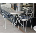 thumbnail image 5 of Vargottam Indoor/Outdoor Round Bistro Chair Cushions Block Print 15-Inch Bistro Chair Pads Waterproof Seat Chair Cushion For Home/Office- Set Of 2 (Blue), 5 of 7