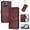 Winered, variant on Allytechgroup Case for Motorola G Stylus 5G (2025) with Credit Card Slot, RFID Blocking PU Leather Flip Wallet Stand Phone Case with Lanyard Shockproof and Anti-Scratch Cover for Women Men, Winered