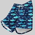 thumbnail image 3 of YHAJDS Mens Hawaiian Palm Print Swim Trunks with Pockets Quick Dry Mesh Lining Beach Shorts, 3 of 4