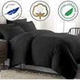 thumbnail image 2 of Kamas 3 Piece Solids Solid Queen/Full Dark Grey Duvet Cover Set 100% Egyptian Cotton 600 TC with Zipper & Corner Ties Luxurious Quality, 2 of 3