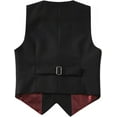 thumbnail image 3 of Yumcute 3 Piece Boys' Formal Suit Vest Set with Bowtie and Tie, 3 of 5