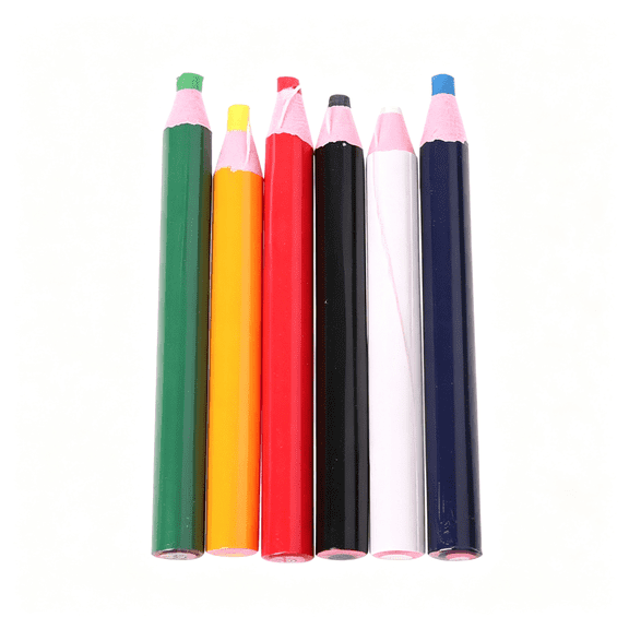 CCOCC 6 Colors Markers for Metal Glass Fabric Off Grease Pencil, 6 Colors Grease Pencils