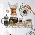 thumbnail image 2 of Adhesivo de pared para preparar café, cafetera, granos, cristal, 30 x 40 cm, 2 of 3