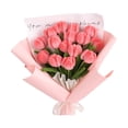 thumbnail image 2 of Flores de simulación de felpa DIY, ramo de tulipanes, ramo de mesa, centro de mesa, flores hechas a mano, arreglo Floral para familiares, amigos Macarena ramos de novia, 2 of 8