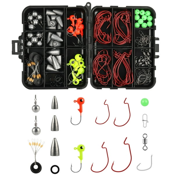 Magreel Ideal Fishing Tackle Set 152/180pcs, Fishing Accessories Tackle