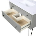 DHP Tribecca 36 Inch Floating Wall Mounted Bathroom Vanity with Sink