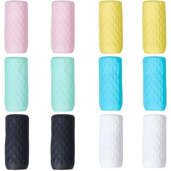 12Pcs 6 Colors Travel Bottle Cover Silicone Elastic Travel Essentials Cruise Ship Airplane Luggage Travel Size Toiletries Bottles Container Sleeves for Leak Proofing Traveling Accessories colorful