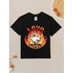 thumbnail image 1 of Camiseta divertida con diseño de pollo de píxeles cocido para niños, juego divertido, estética, gráfica, para niños, lindas camisetas para niños, camisetas de tendencia para niños, 1 of 5