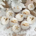 thumbnail image 7 of Fnochy 2.4" - 6 Pcs Christmas Ornaments for Christmas Tree Decorations Christmas Ball Ornaments, Christmas Tree Ornaments Sets Shatterproof Xmas Balls Bulbs for Christmas Decoration, Gold White, 7 of 7