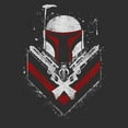 thumbnail image 2 of Men's Star Wars Boba Fett No Threats Only Promises Graphic Tee Charcoal X Large, 2 of 5
