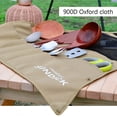 thumbnail image 2 of Bolsa de almacenamiento de vajilla de camping de tela Oxford 900D impermeable (triángulo B) Ehuebsd Para estrenar, 2 of 7