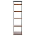 thumbnail image 6 of SAFAVIEH Yassi 5 Tier Leaning Etagere, Honey Brown/Charcoal (18.1 in. W x 11 in. D x 72.4 in. H), 6 of 12