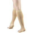 thumbnail image 4 of Truform Short Length, 20-30 Mmhg Compression Stocking For Men And Women, Reduced Open Toe Beige, Medical Support Hose Unisex Adult, Medium Short Length Truform NA, 4 of 9