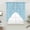 SkyBlue, variant on Grey Spring Floral Swag Curtains for Kitchen/Bedroom/Living Room, Farmhouse Flowers Elegant Pastoral Scalloped Curtains 63 Inch Long, Window Swag Topper Curtains Valances 2 Panels Set 36"x63"