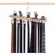 thumbnail image 1 of Soporte de madera para cinturones, colgador para cinturones de hombre, organizador de cinturones, corbatas y calcetines para el armario, soporte versátil de madera para cinturones, 1 of 6