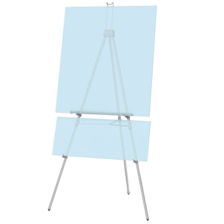 UPC: 0034138550021 | Quartet Aluminum Heavy Duty Display Easel  66  Max. Height  Supports 45 Lbs.  Silver