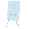 Quartet Aluminum Heavy Duty Display Easel, 66" Max. Height, Supports 45 Lbs., Silver