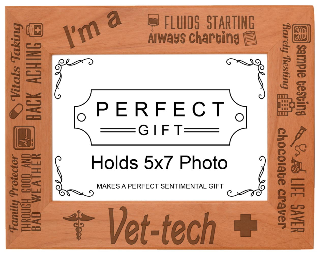 ThisWear Vet Tech Accessories I'm a VetTech Essential Attributes Wood