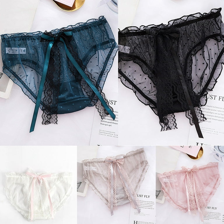 Middle Waist Sexy Hot High End Lace Lady's Underwear Bowknot Belt Women's  Briefs High Cut Briefs for Women, A, Small : : Clothing, Shoes &  Accessories