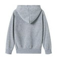 thumbnail image 6 of Bnwani Gray Hoodie Sweatshirt for Girls Long Sleeve Fleece Casual Oversized Cute Solid Pocket Size 3-4t, 6 of 9