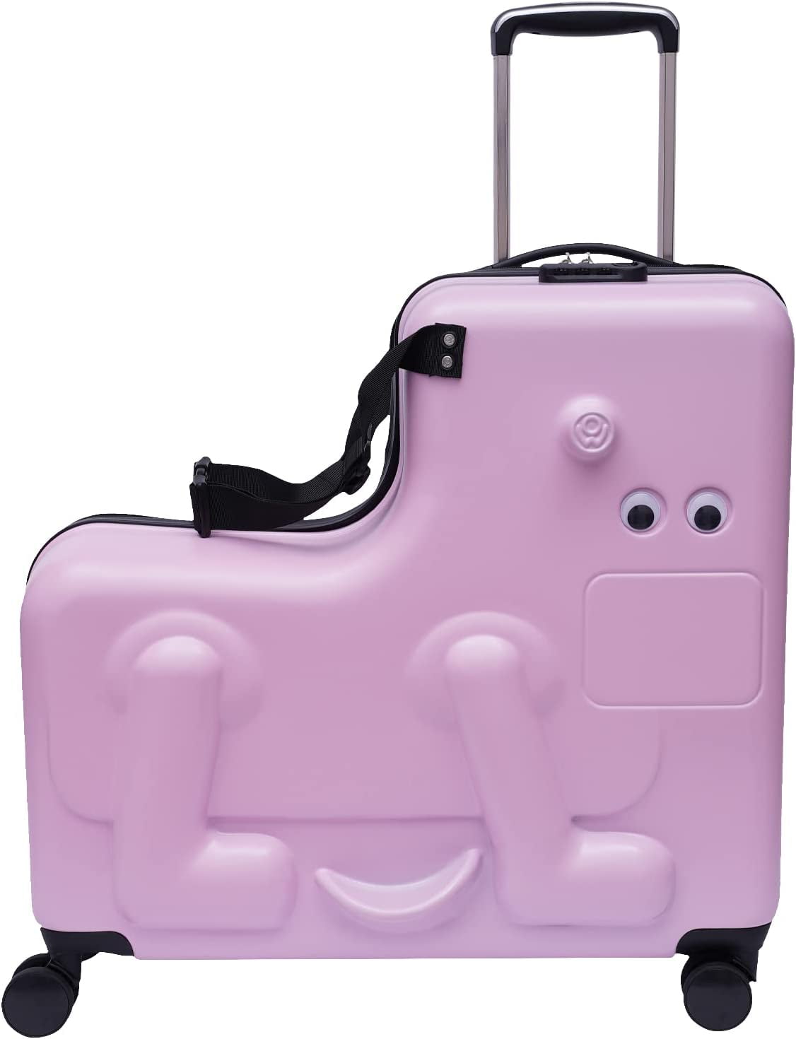 OUKANING Kid Suitcase LShaped Kids Luggage with Combination Lock 24