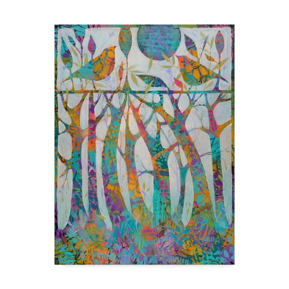 Trademark Fine Art 'Enchanted Forest Abstract Modern' Canvas Art by Sue Davis