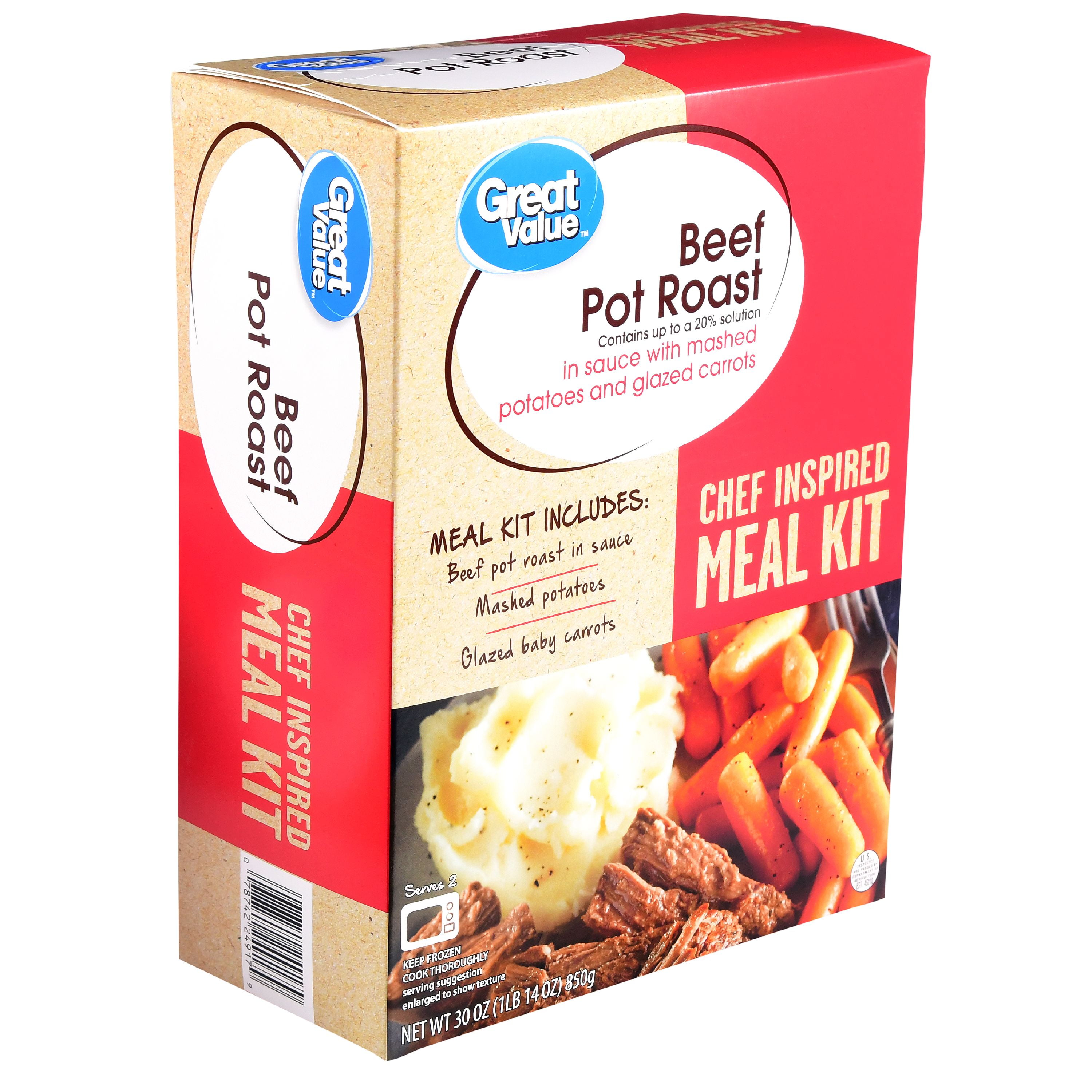 Great Value Frozen Beef Pot Roast With Vegetables 28 Oz Beef Poster