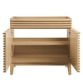 thumbnail image 3 of Modway Render 35" MDF and Particleboard Bathroom Vanity Cabinet in Oak, 3 of 8
