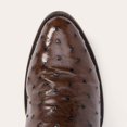 thumbnail image 5 of Men's Stetson Chisholm Ostrich Boots Handcrafted Round Toe Tobacco, 5 of 6
