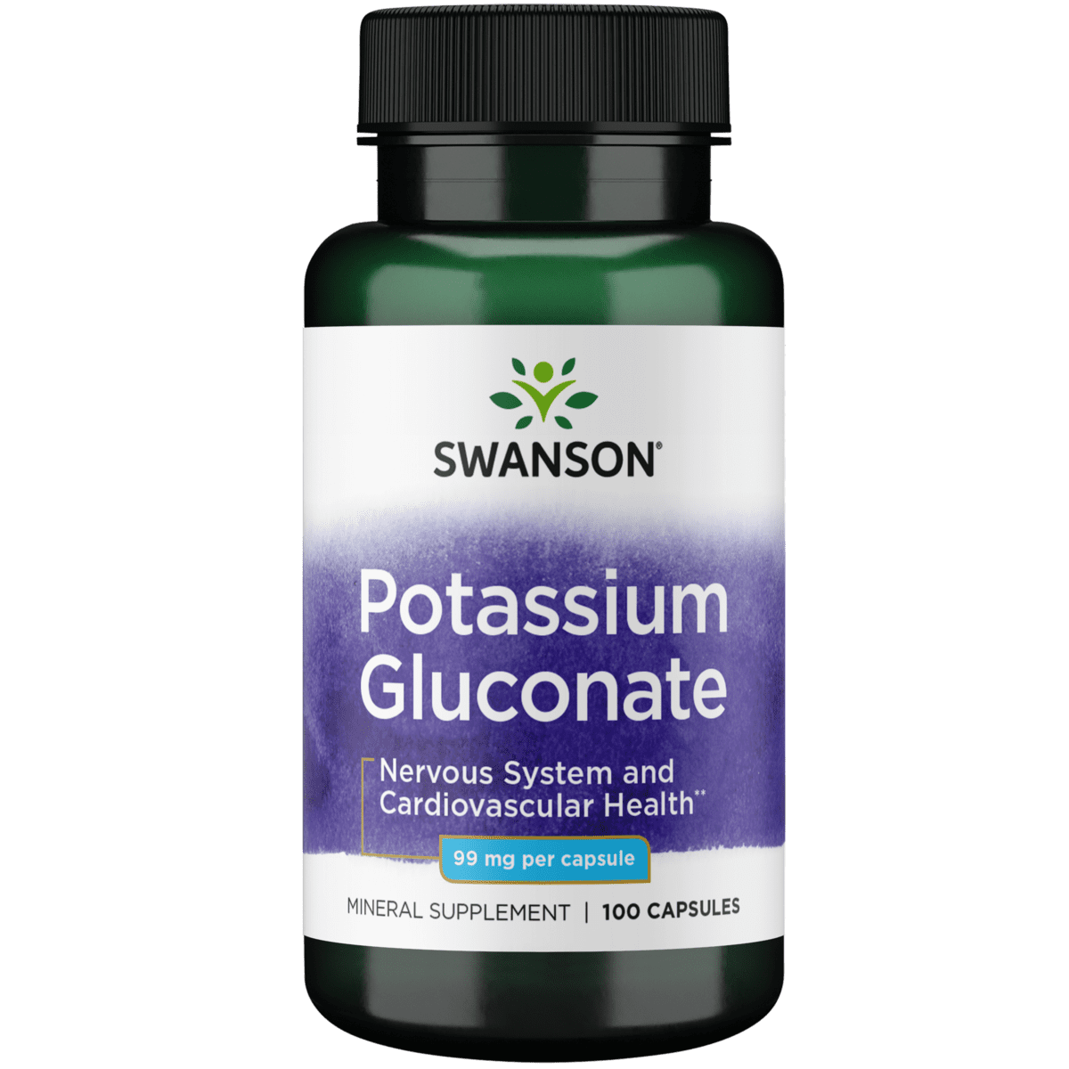 Swanson Potassium Gluconate 99 mg 100 Capsules