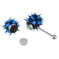 thumbnail image 3 of Tongue Barbell, Stud Barbell Tongue Ring 3Types  For Boy For Young, 3 of 8