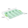 thumbnail image 5 of Walbest 4 Grids Food Grade Perforated Baguette Baking Tray Silicone Anti-scalding Bread Baking Mold, 5 of 7