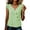 ZA-Green-tank tops for women, variant on Womens Gingham Tops V Neck Ruffle Cap Sleeve Top for Women with Button Plaid Loose Casual Blouse for Summer Travel