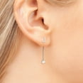 thumbnail image 3 of Personalized Planet Women's Initial Earring with Star Dangle Button Drop Earrings, 3 of 5