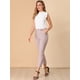 thumbnail image 4 of Pantalones de tobillo de trabajo Allegra K de oficina a cuadros para mujer Rosa M, 4 of 6