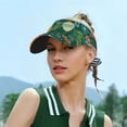 thumbnail image 6 of Disketp Merry Christmas Sun Visors for Women Men Unisex Tennis Golf Visor Hat Adjustable Summer Hats Sport Outdoor Visor Hat UV Protection Cap, 6 of 8