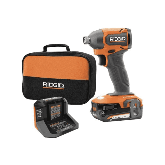 18V SubCompact Brushless Cordless Impact Driver Kit with 2.0 Ah Battery, Charger, and Tool Bag