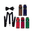 thumbnail image 3 of "2pz Y Tirantes Caballero Moño Ajustables Elásticos Unisex Malubero, Negros ", 3 of 5