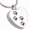 Chain With Pictures, variant on Stainless Steel Footprints Can Be Opened Cremains Pendant Necklace Commemorative Pendant