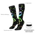 thumbnail image 6 of Fotbe Music Notes print Women's Men's Novelty Crew Socks Cotton Socks Knee High Socks for Walking,Running,Nurses,Pregnancy, 6 of 8