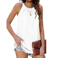 thumbnail image 1 of Camiseta sin mangas hueca, camiseta sin mangas para mujer, camiseta sin mangas con cuello halter, camiseta sin mangas con cuello halter diseñada meticulosamente, 1 of 6