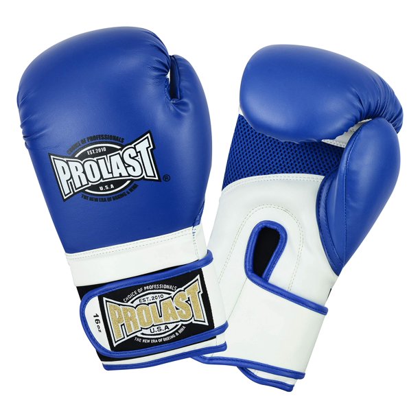 Prolast Boxing Gloves Professional Fight Heavy Bag Gloves (Blue)