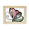 thumbnail image 1 of Animal forma de corazon Cartoon Butterfly Escritorio de madera Arte Pintura 6x8 pulgadas marco de foto foto, 1 of 4
