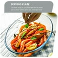thumbnail image 2 of Household Oval Dish Microwave Oven Baking Pan Fruit Salad Plate Serving Plate, 2 of 5