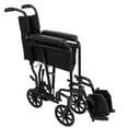thumbnail image 5 of ProBasics Aluminum Transport Wheelchair, 19-inch, Black, 5 of 6