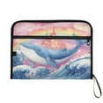 thumbnail image 7 of 13 Individual Pockets Organ Folder Waterproof A4 Size File Folder Home Work Office Categorized Storage File Manager Blue Whale Castle, 7 of 7