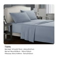 thumbnail image 2 of Sateen Weave Hotel Quality Bed Sheet Set Solid 3 Piece Twin Size with Deep Pocket Fits Mattresses Up To 18 Inches, 2 of 5