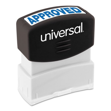 - Universal Message Stamp, APPROVED, Pre-Inked One-Color, Blue -UNV10043